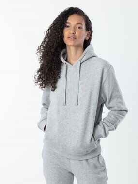 Grey Hoodie for Women in Brushed Terry Cotton New with Tags - The Label